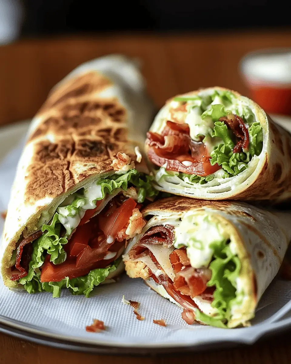 Gourmet BLT Wraps with Secret Sauce for an Indulgent Meal