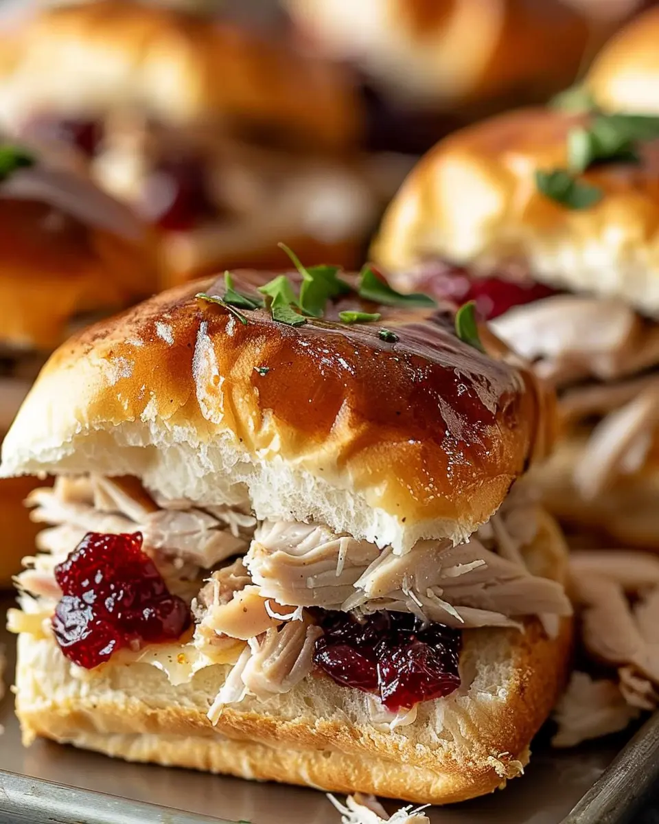 Thanksgiving Leftover Turkey Cranberry Sliders: Easy & Delicious Ideas