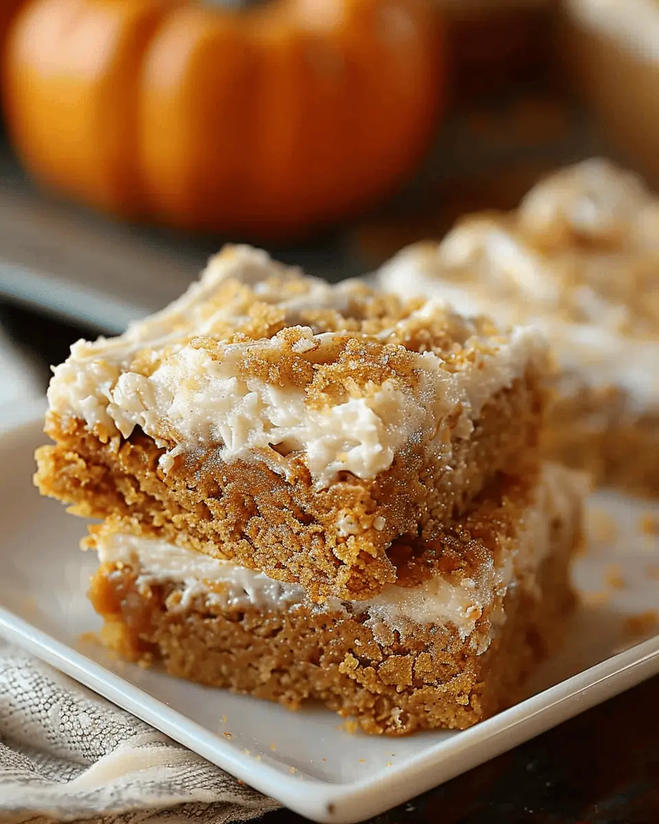 Pumpkin Bars with Brown Sugar Frosting: Easy Fall Treats You’ll Love