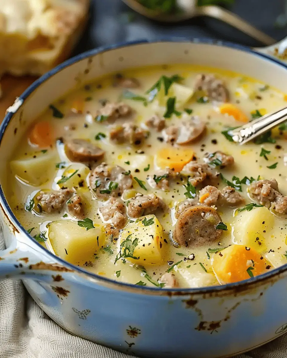 Sausage Potato Soup: A Hearty Delight with Turkey Bacon and Chicken Ham