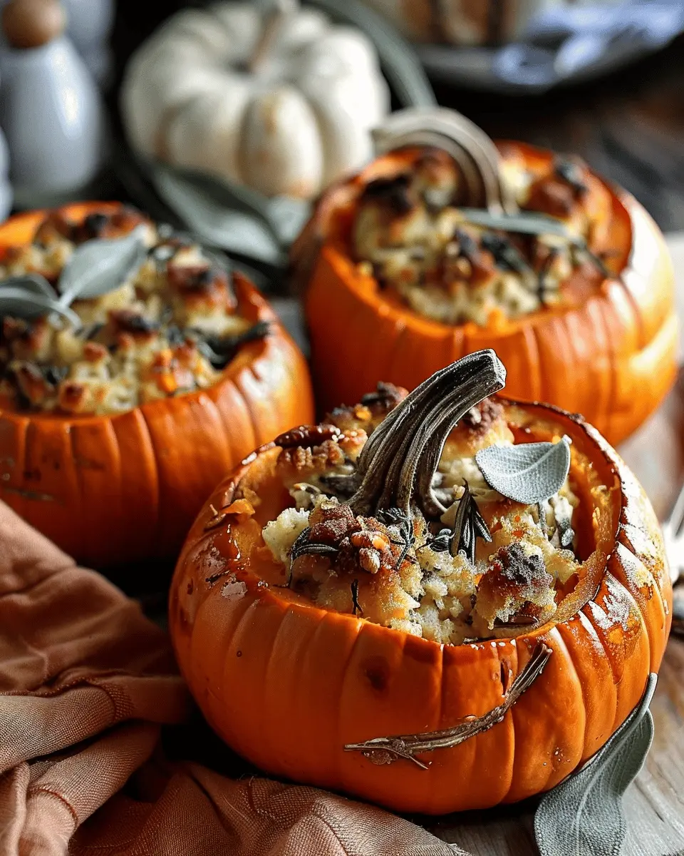 Turkey Sage Stuffed Pumpkins: The Best Comfort Food for Fall