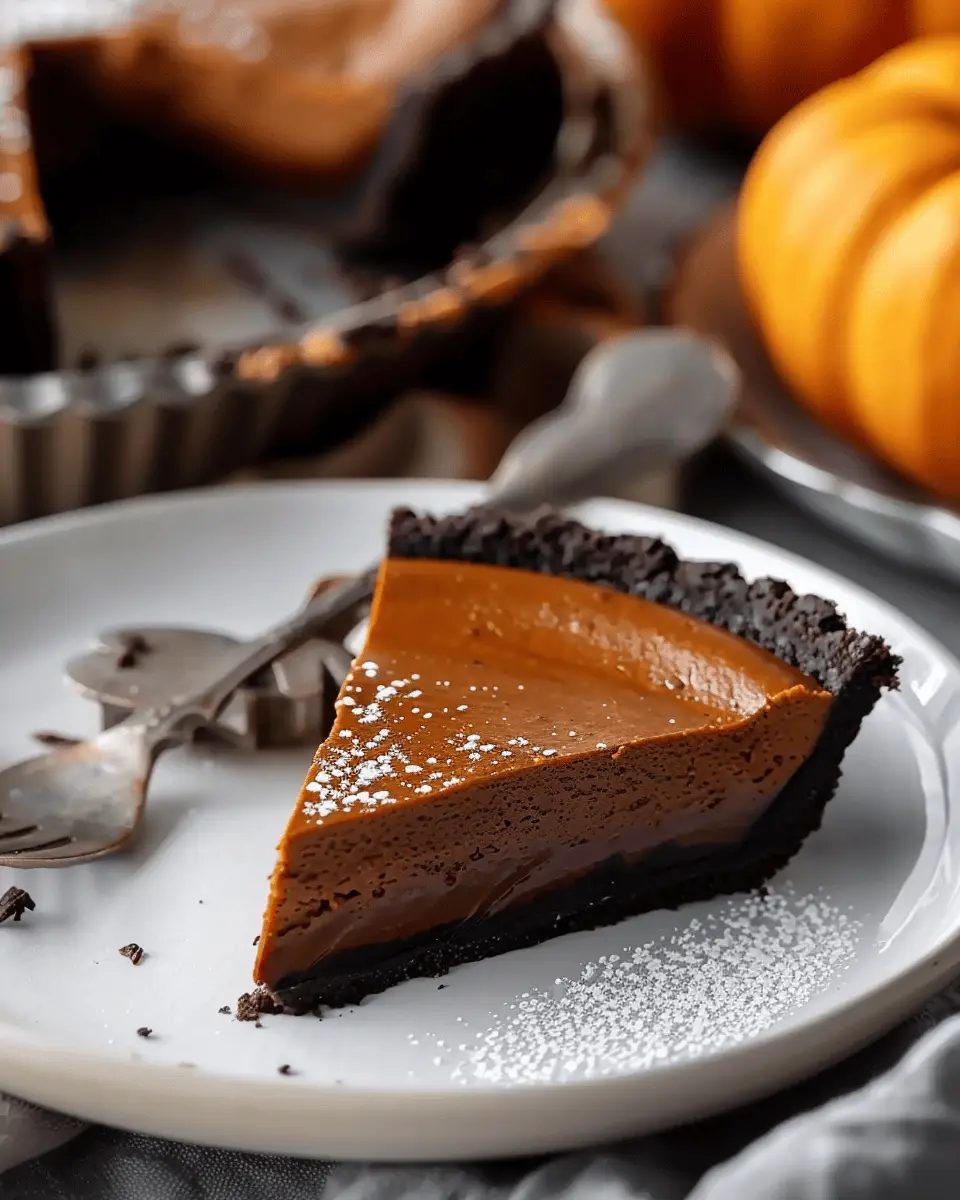 Simple Dark Chocolate Pumpkin Tart: A Decadent Delight for Fall