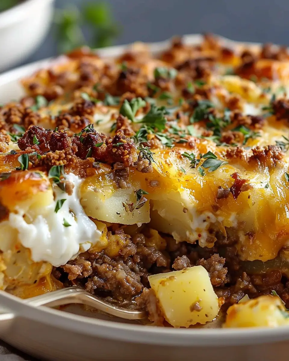 Ground Beef and Potatoes Casserole: Easy Comfort Food Delight