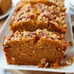 Pumpkin Bread with Brown Sugar Pecan Topping