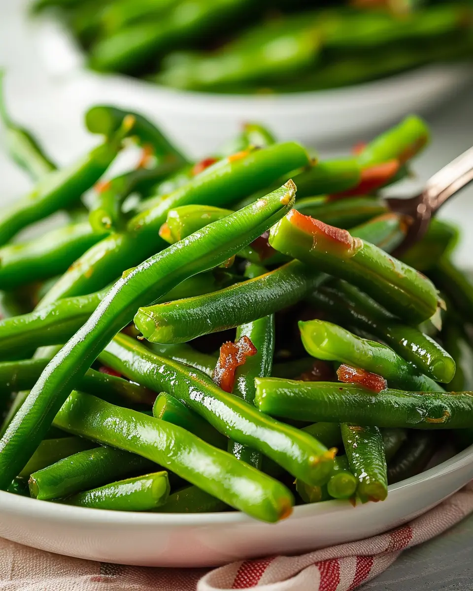 Crack Green Beans: Easy Recipe with Turkey Bacon for Flavorful Side