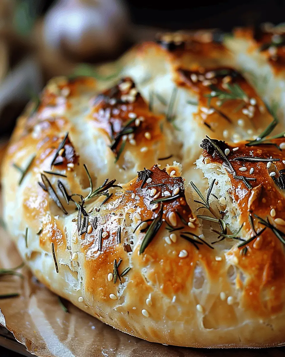 Roasted Garlic Rosemary Artisan Bread: The Best Rustic Recipe