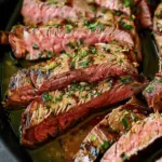 Garlic Butter Skillet Flank Steak Oven Recipe