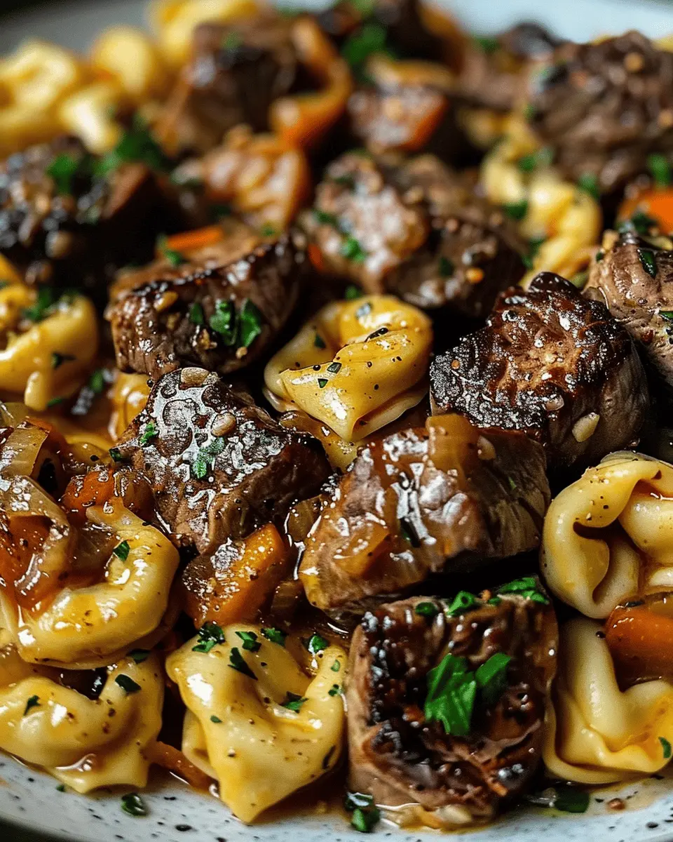 One-Pan Cowboy Butter Tortellini Steak Bites: Juicy and Easy Delight