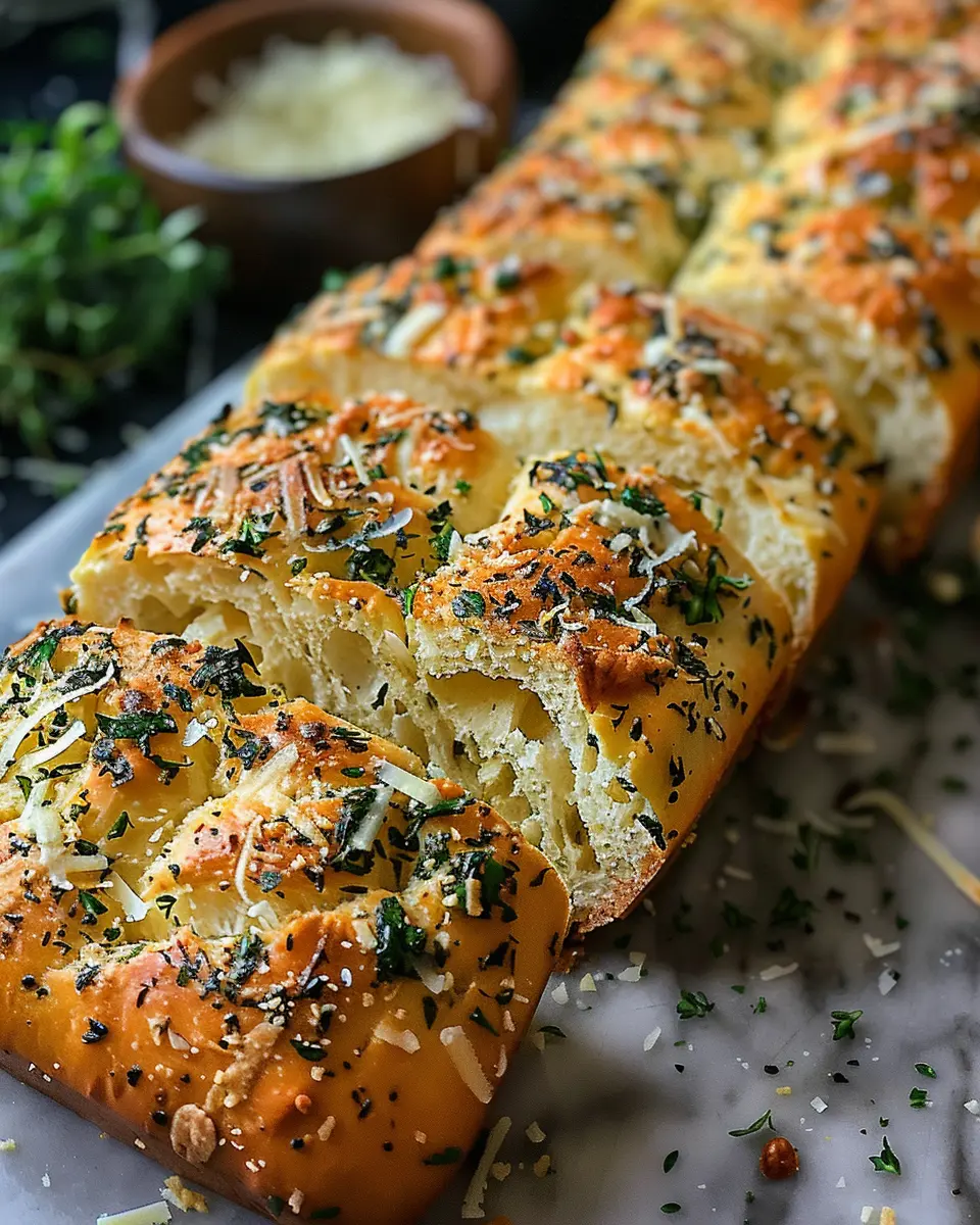 Garlic Parmesan Herb Bread: Easy Recipe for Home Bakers