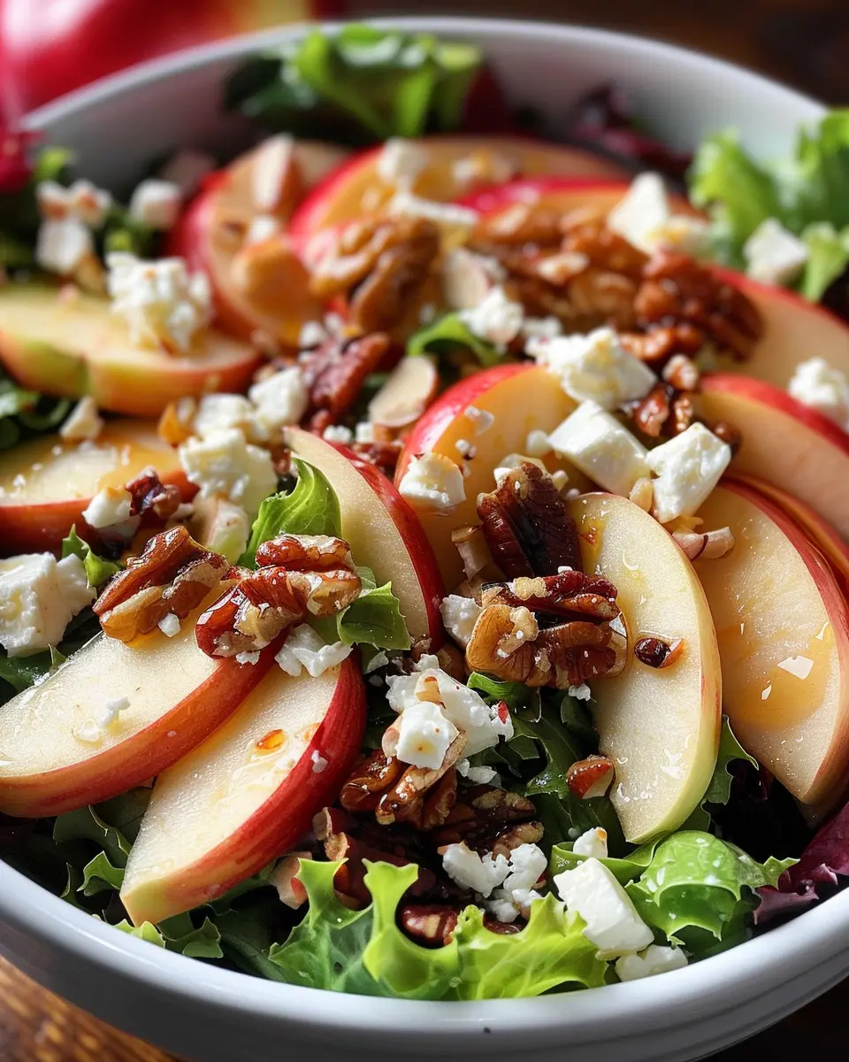 Honeycrisp Apple Feta Salad: A Delightful Twist with Turkey Bacon