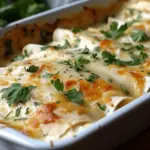 Creamy White Chicken Enchiladas