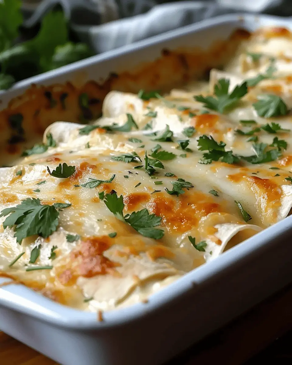 Creamy White Chicken Enchiladas: The Best Comfort Food Delight