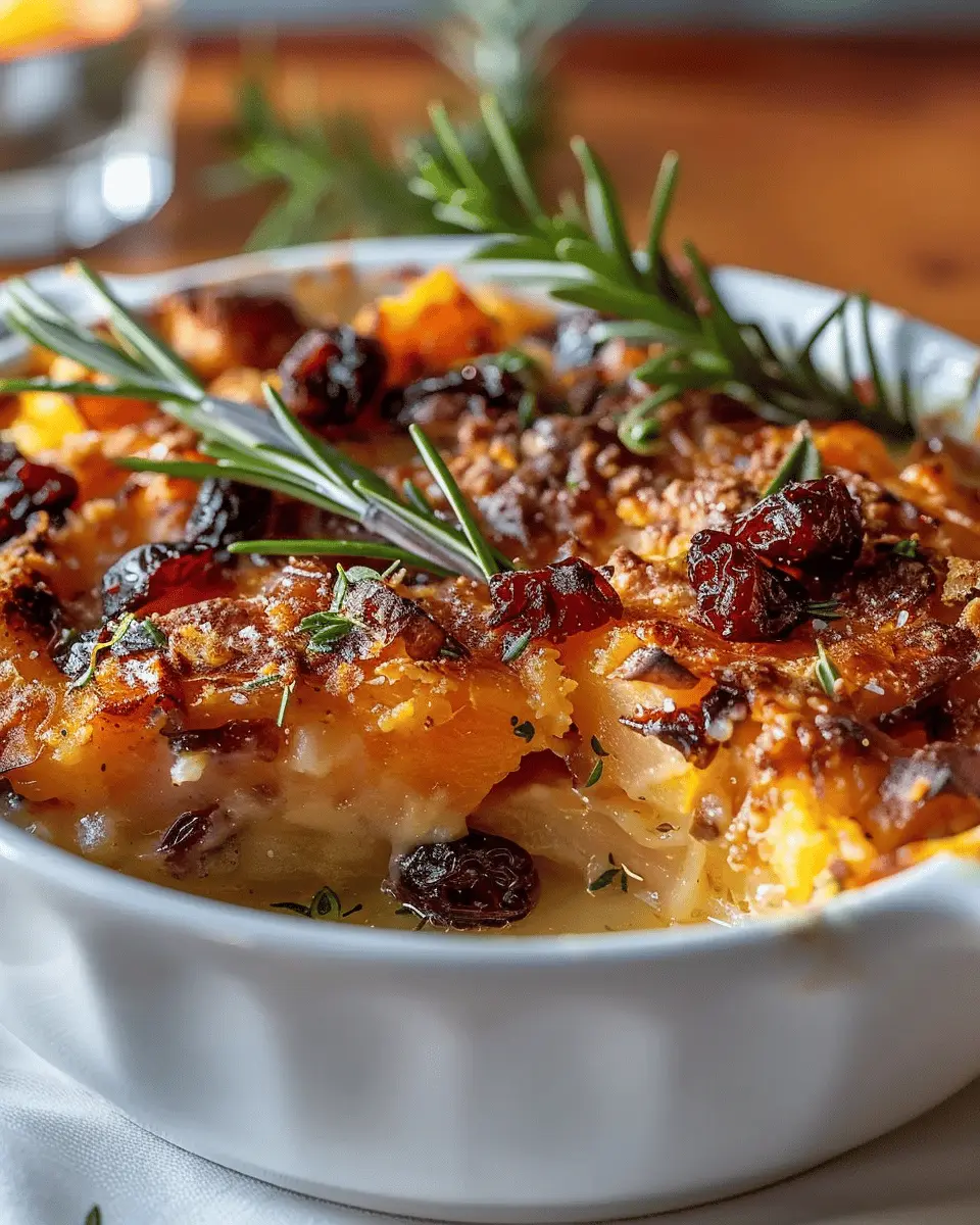 Sweet Potato Cranberry Gratin: A Cozy, Indulgent Delight