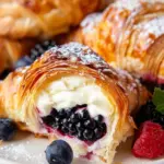 Berries and Cream Filled Croissants