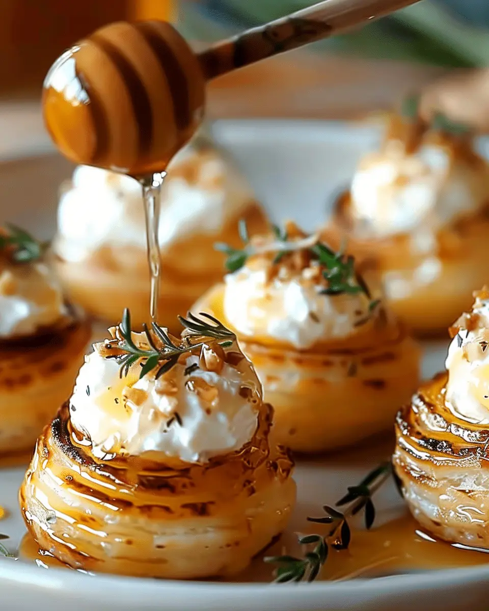 Easy Honey-Drizzled Goat Cheese Bites: A Sweet Snack Delight