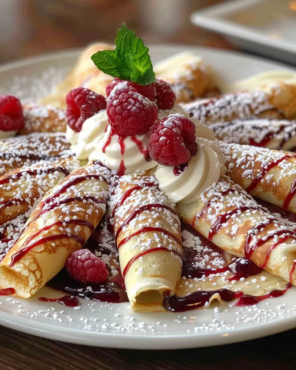 Raspberry Vanilla Cream Crepes: The Best Easy Indulgence