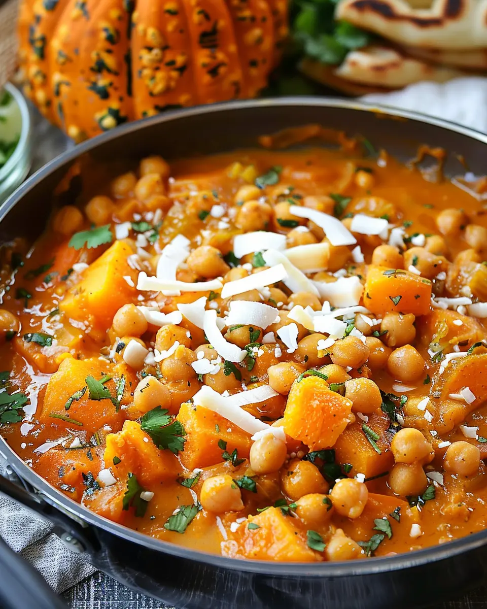Pumpkin Curry with Chickpeas and Coconut: A Cozy, Healthy Delight
