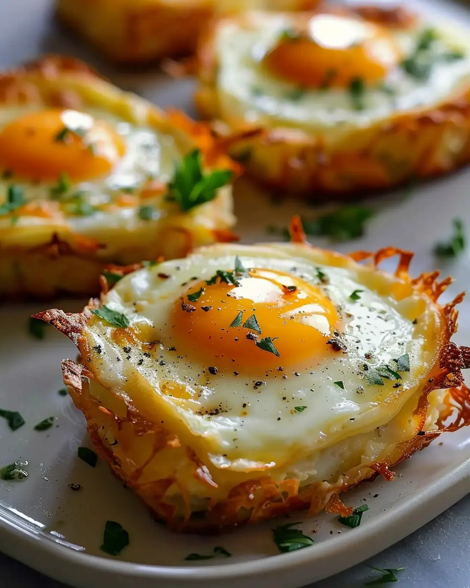Baked Eggs Napoleon: A Delicious Twist with Turkey Bacon and Chicken Ham