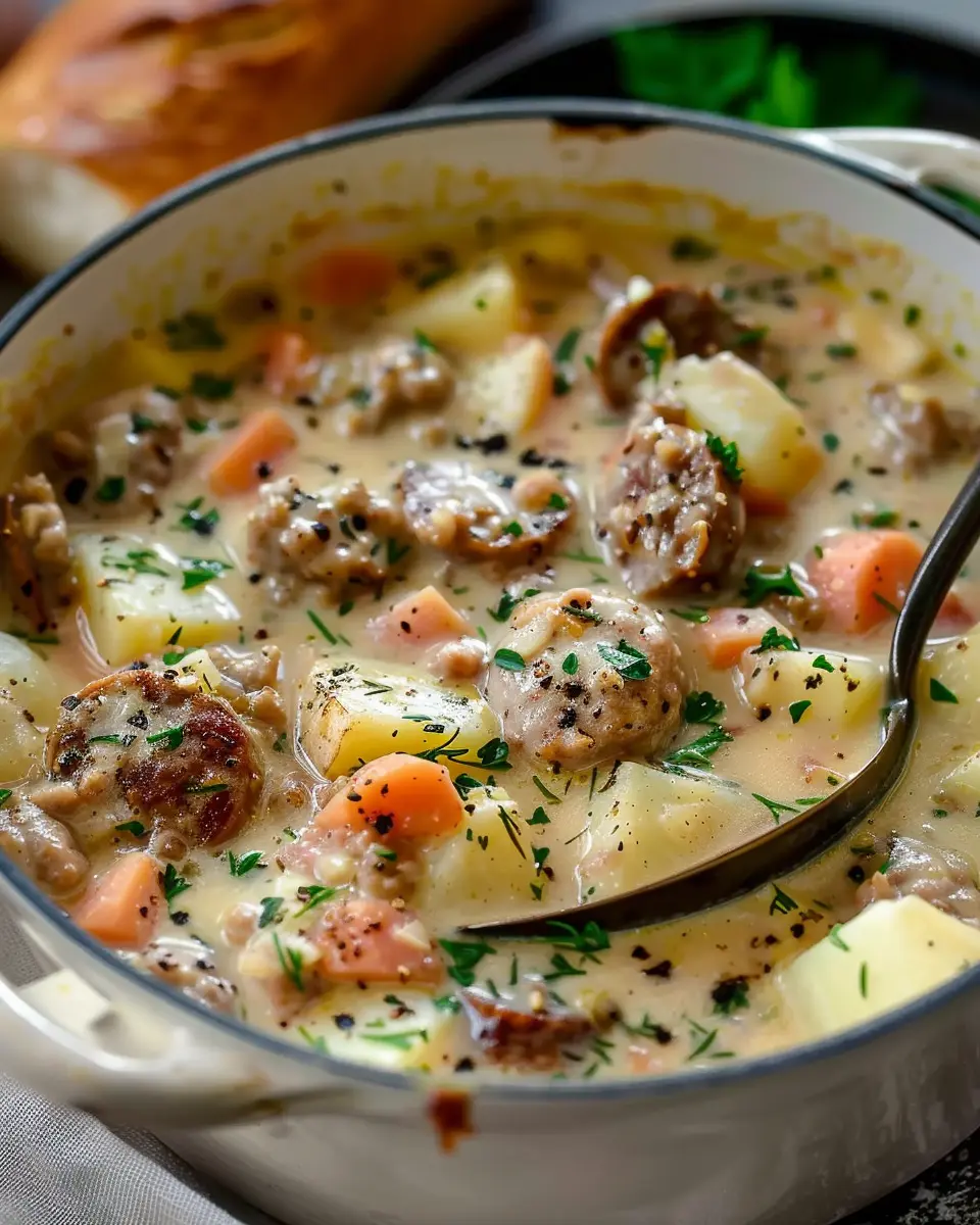 Creamy Sausage Potato Chowder: A Cozy Family Favorite Recipe