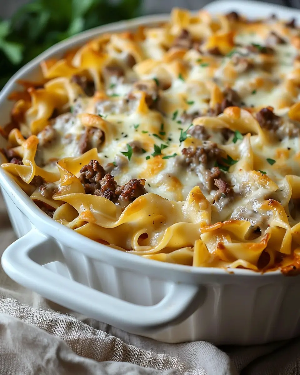 Sour Cream Beef Noodle Casserole: Indulge in Comforting Flavor