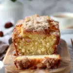 Vanilla Eggnog Bread with Crumb Topping