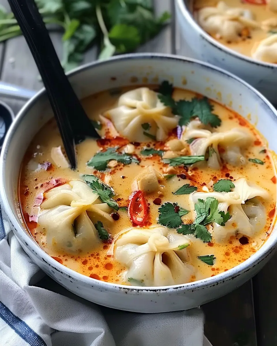 Easy Thai Coconut Curry Dumpling Soup: A Comforting Delight
