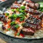 Korean BBQ Steak Rice Bowls