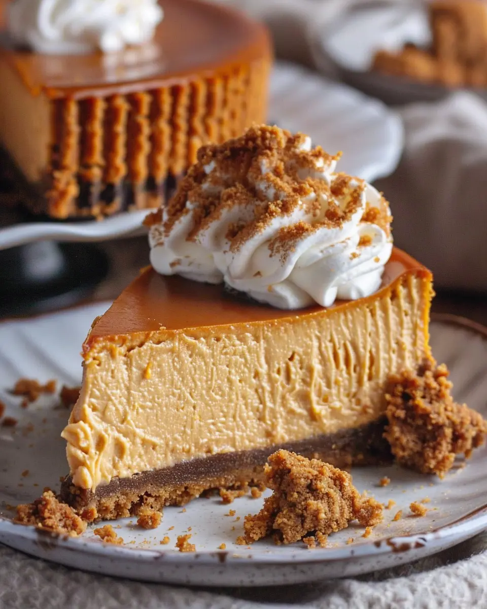 Pumpkin Cheesecake Gingersnap Crust: The Best Fall Delight