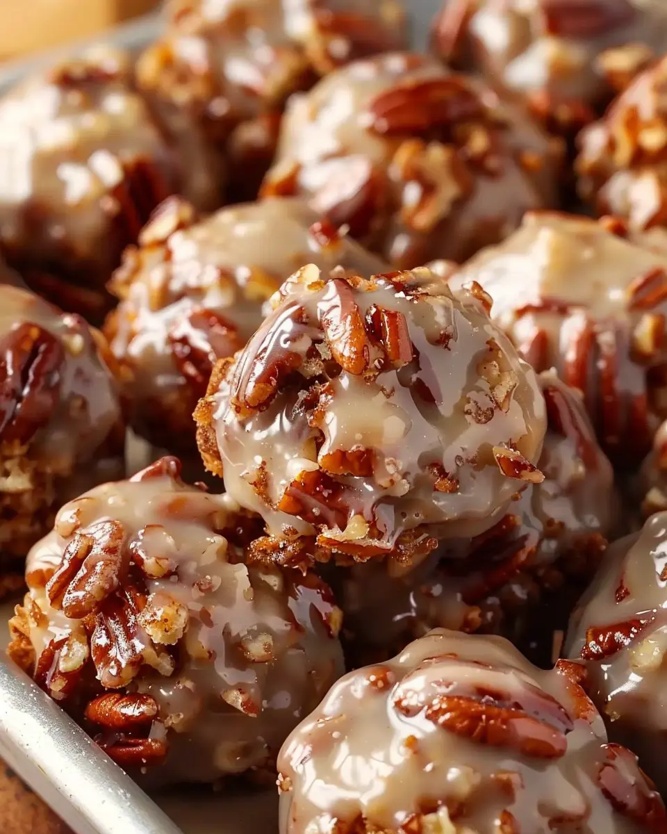 Pecan Crunch Glazed Bites: Indulge in a Sweet Treat Delight