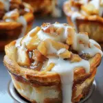 Cinnamon Roll Apple Pie Cups