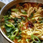Ginger Scallion Chicken Noodle Soup