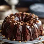 Hazelnut Bundt Cake with Espresso & Chocolate Glaze