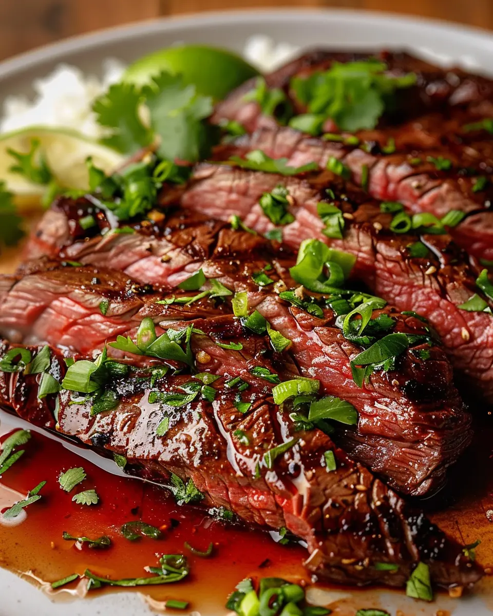 Juicy Flank Steak with Soy Marinade: A Flavorful Family Favorite