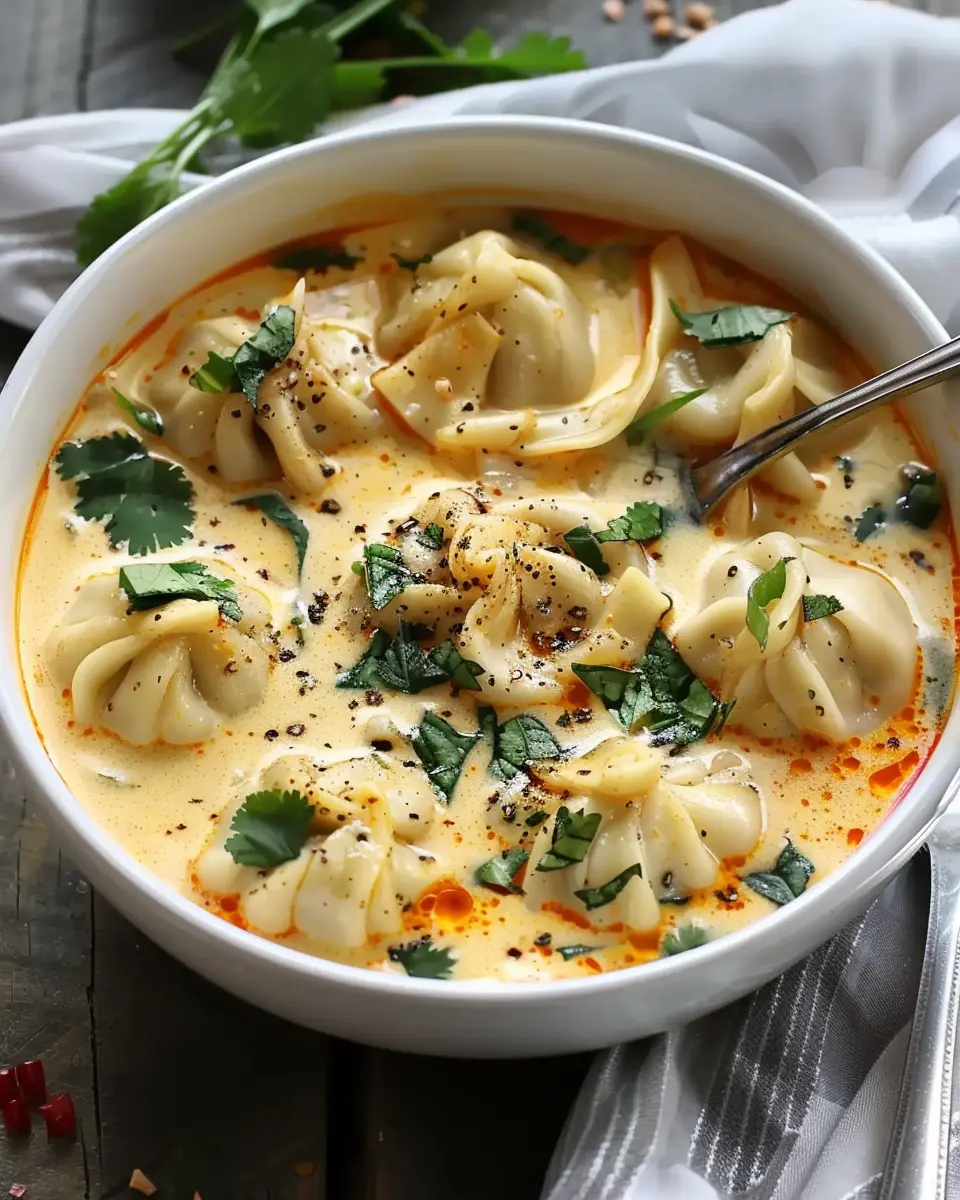 Easy Thai Coconut Curry Dumpling Soup: A Flavorful Embrace