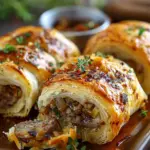 Savory French Onion Sausage Rolls – Golden, Flaky & Full of Flavor